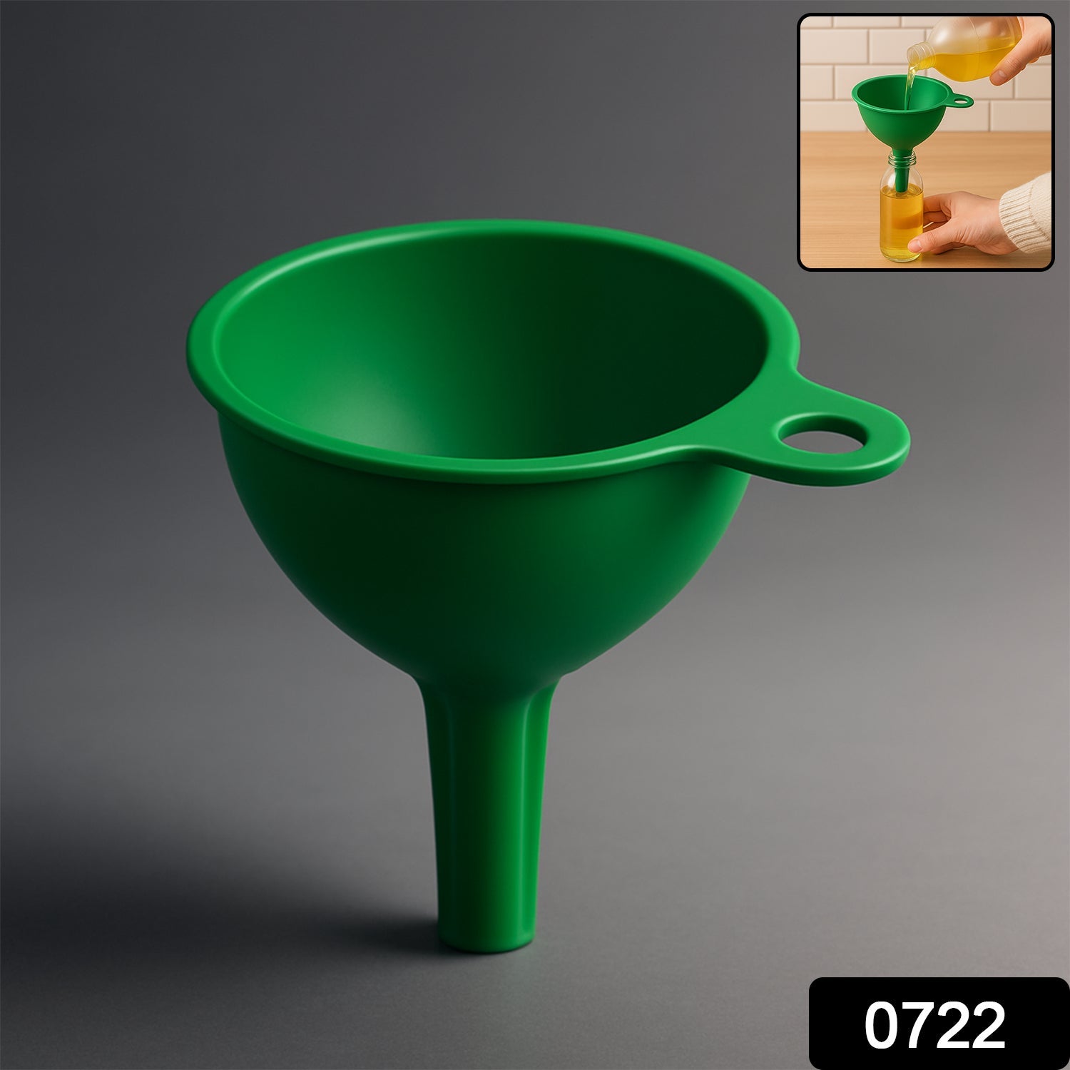 Food-Grade Silicone Funnel: Safe & Easy Transfer for Liquids & Grains (1 Pc) Food-Grade Silicone Funnel: Safe & Easy Transfer for Liquids & Grains (1 Pc)